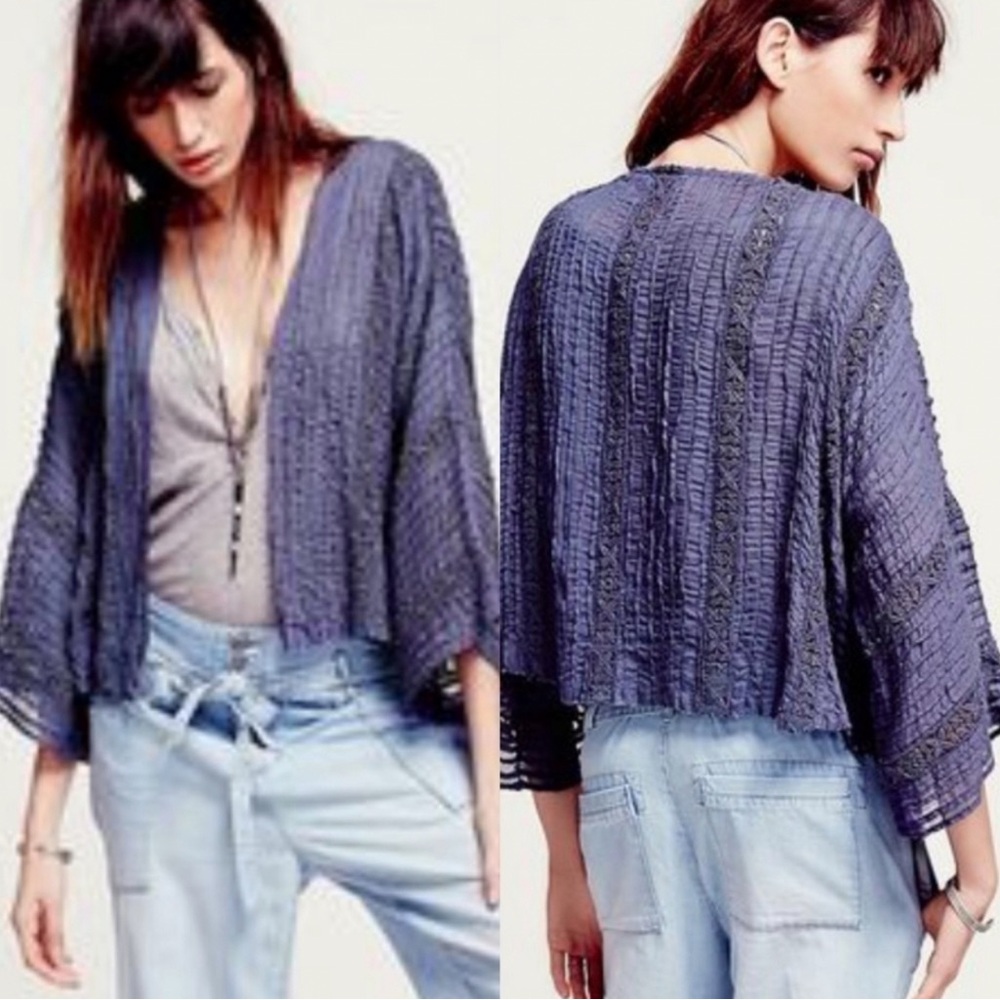 Free People blue Willow Kimono